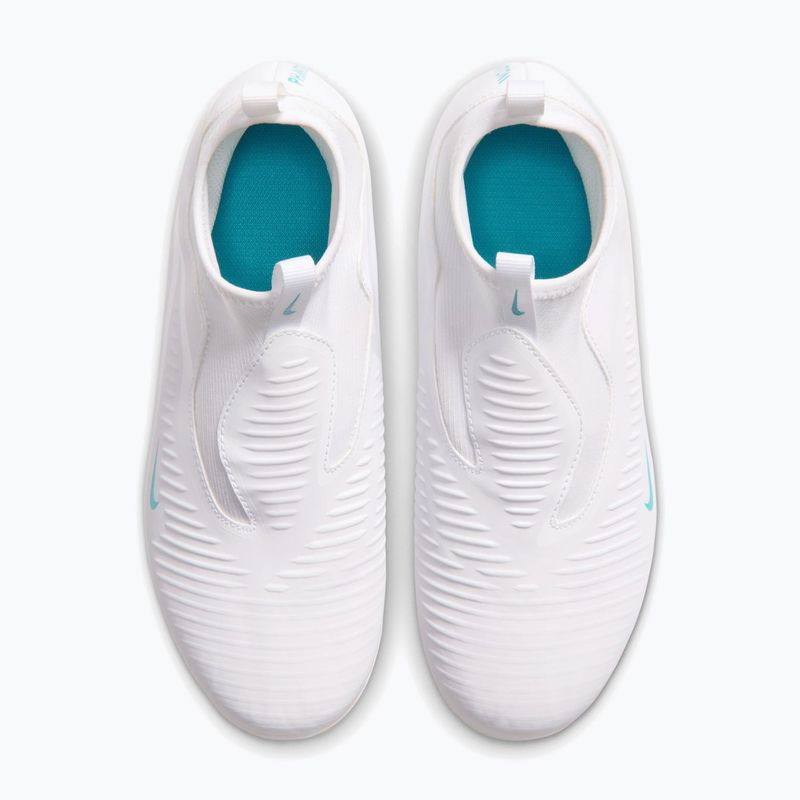 Scarpe da calcio bambino Nike Phantom 6 High Academy Jr FG/MG white/white/dusty cactus 3