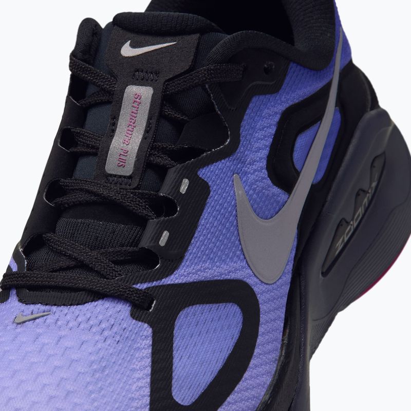 Scarpe da corsa donna Nike Structure Plus Black/Persian Violet/Metallic Silver 5