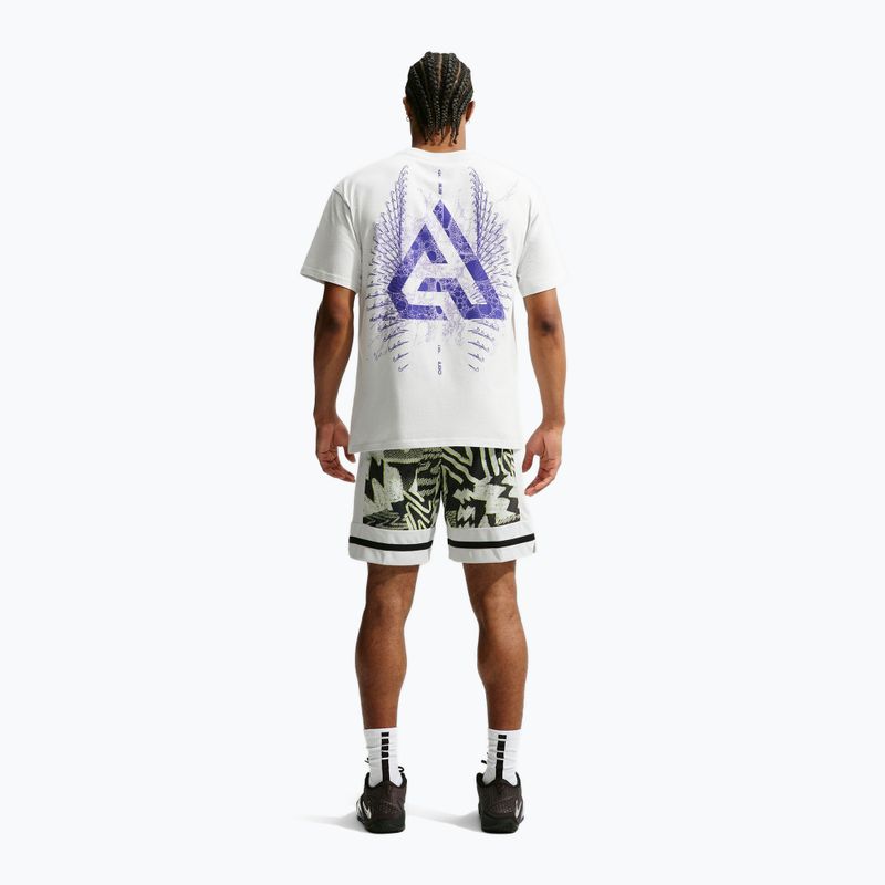 Pantaloncini da basket da uomo Nike Giannis volt/off white/off white 3