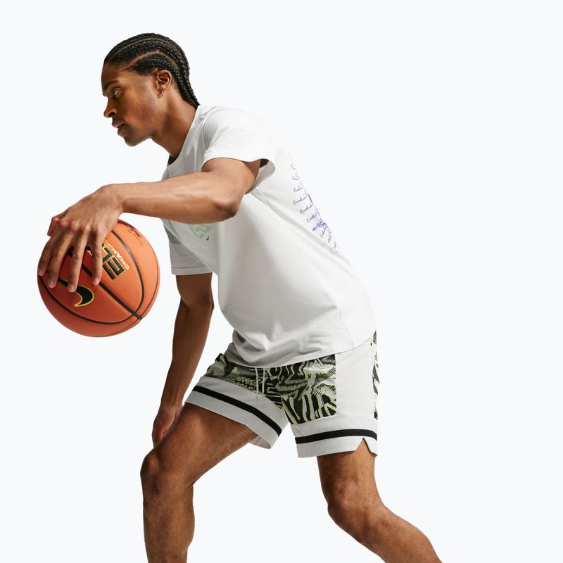 Pantaloncini da basket da uomo Nike Giannis volt/off white/off white 6