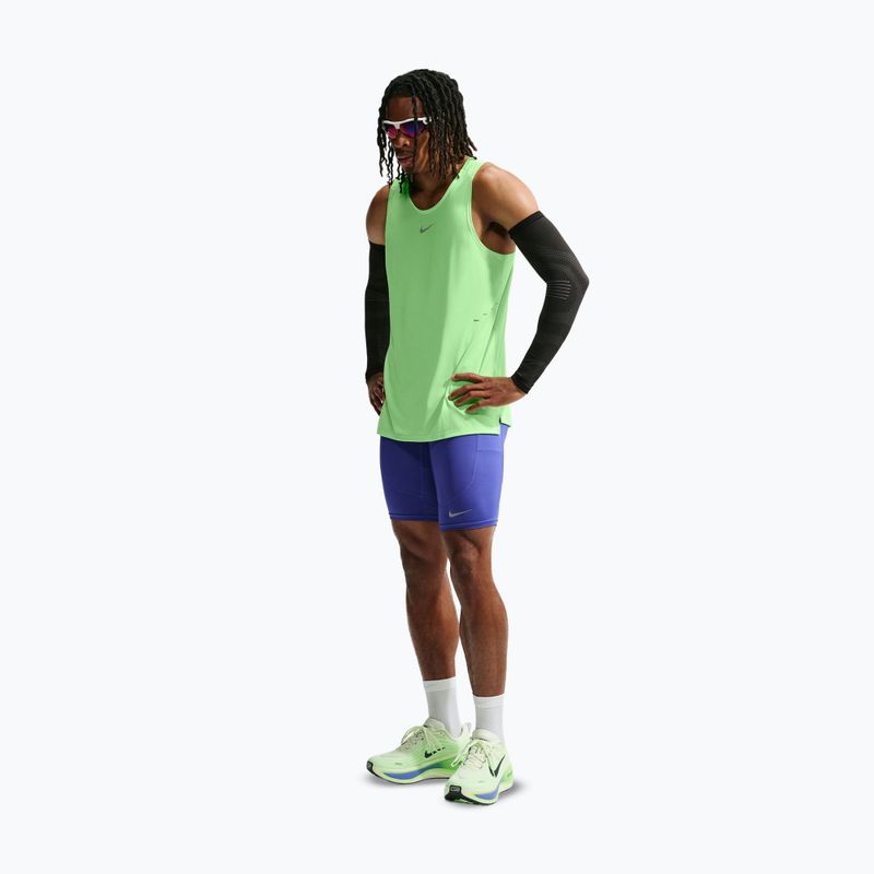 Maglia da corsa da uomo Nike Stride volt/light silver 2