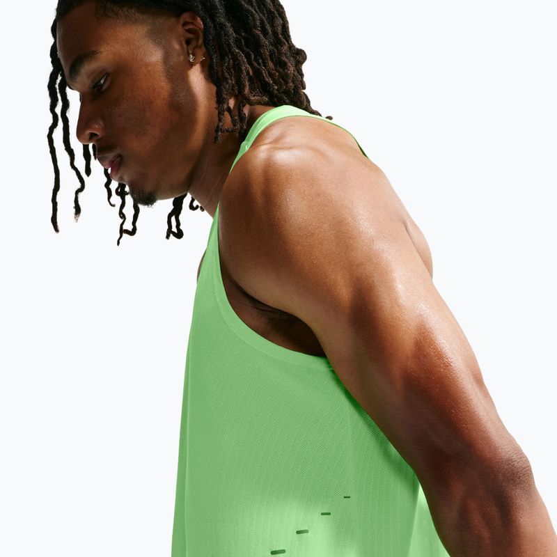 Maglia da corsa da uomo Nike Stride volt/light silver 6