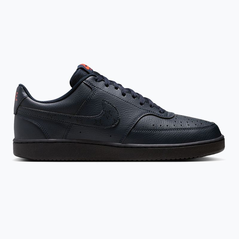 Scarpe da uomo Nike Court Vision Low Next Nature dark obsidian/picante red/dark obsidian