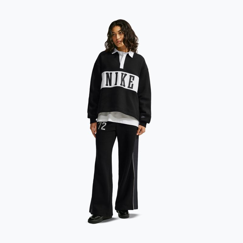 Felpa donna Nike Studio Fleece Medium Weight total black/sail/sail 2