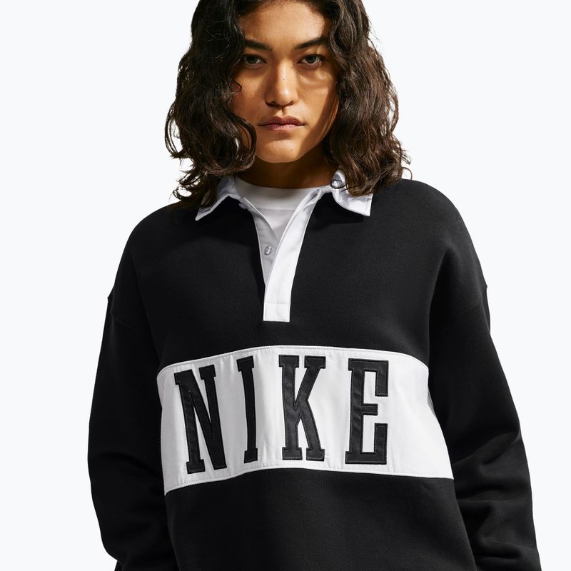 Felpa donna Nike Studio Fleece Medium Weight total black/sail/sail 4