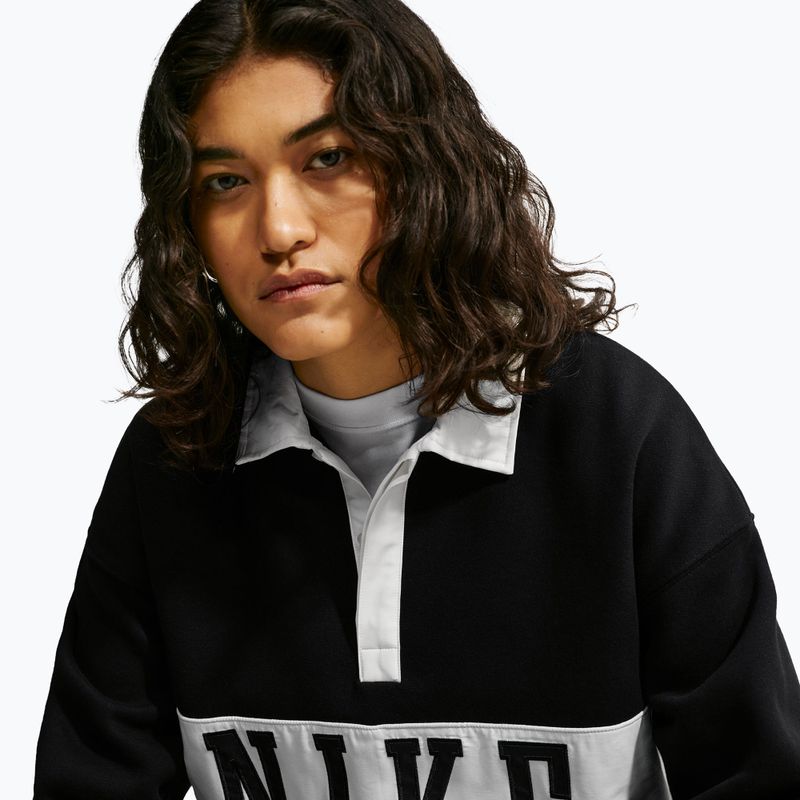 Felpa donna Nike Studio Fleece Medium Weight total black/sail/sail 5