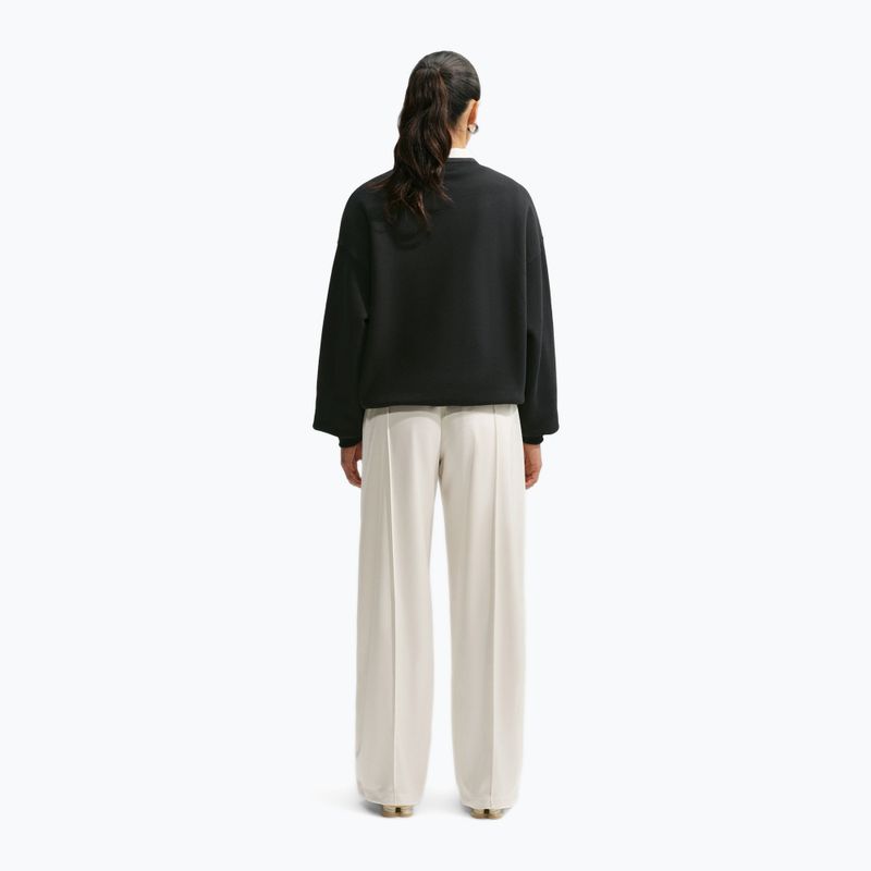 Felpa donna Nike Studio Fleece Medium Weight total black/sail 3