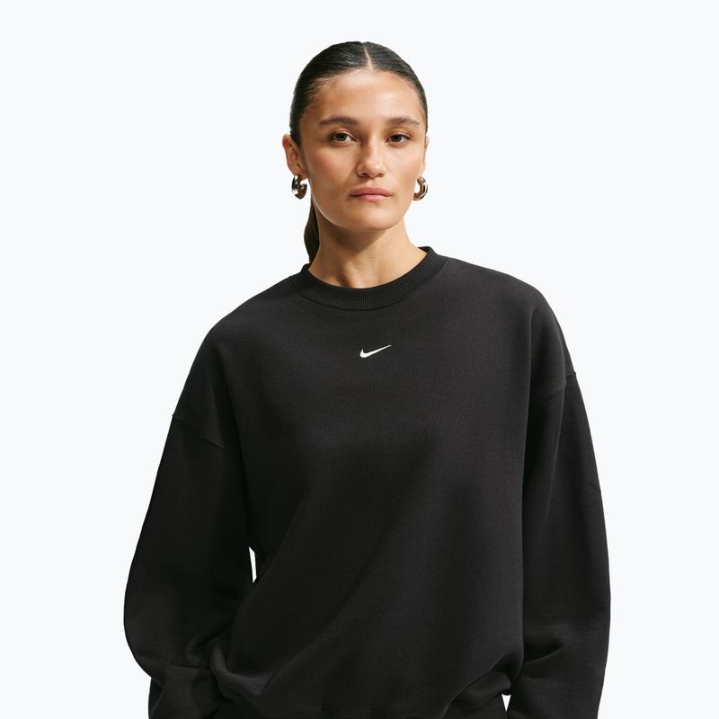 Felpa donna Nike Studio Fleece Medium Weight total black/sail 4