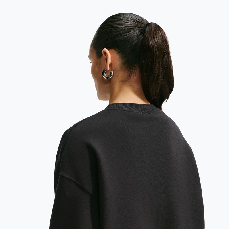 Felpa donna Nike Studio Fleece Medium Weight total black/sail 5