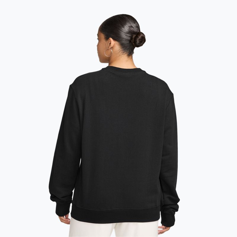 Felpa donna Nike Studio Fleece Lightweight total black/sail 2