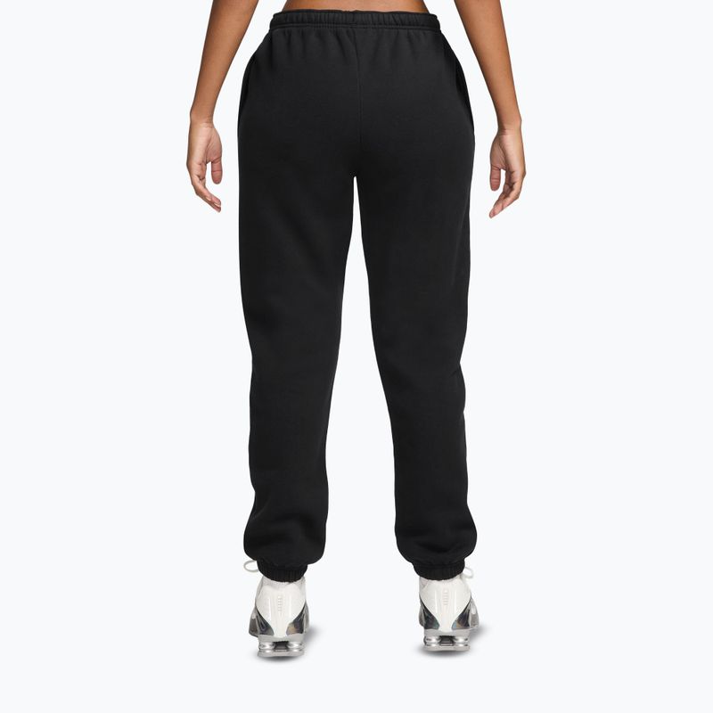 Pantaloni da donna Nike Studio Fleece total black/sail 2