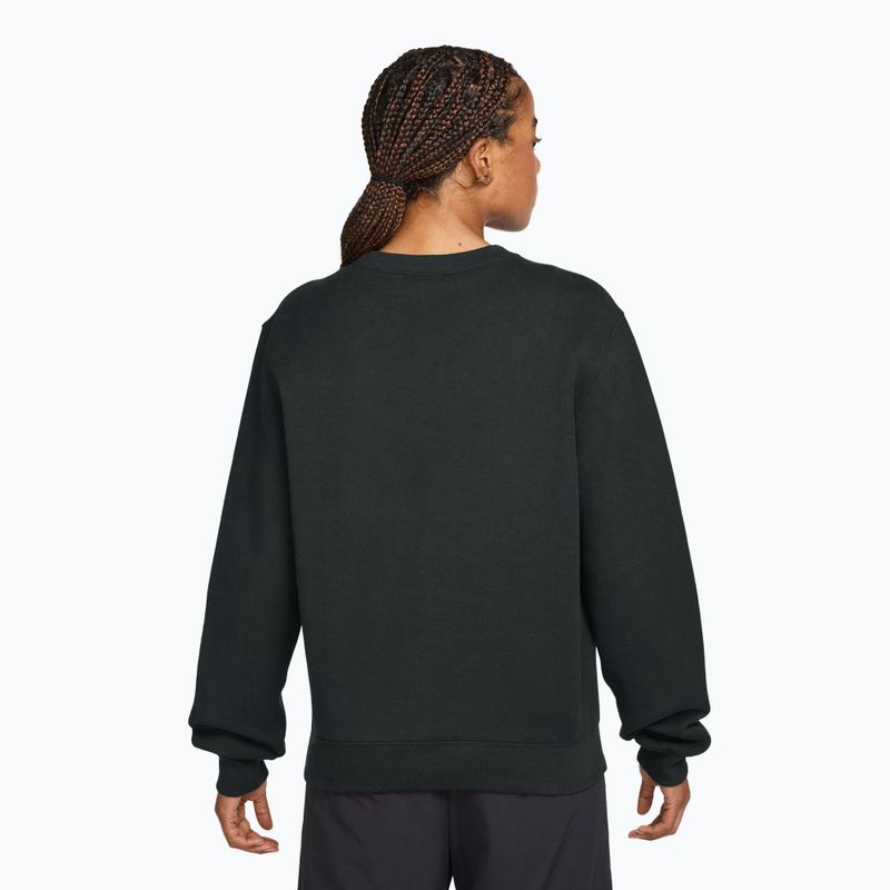 Felpa donna Nike Studio Fleece total black/sail 2