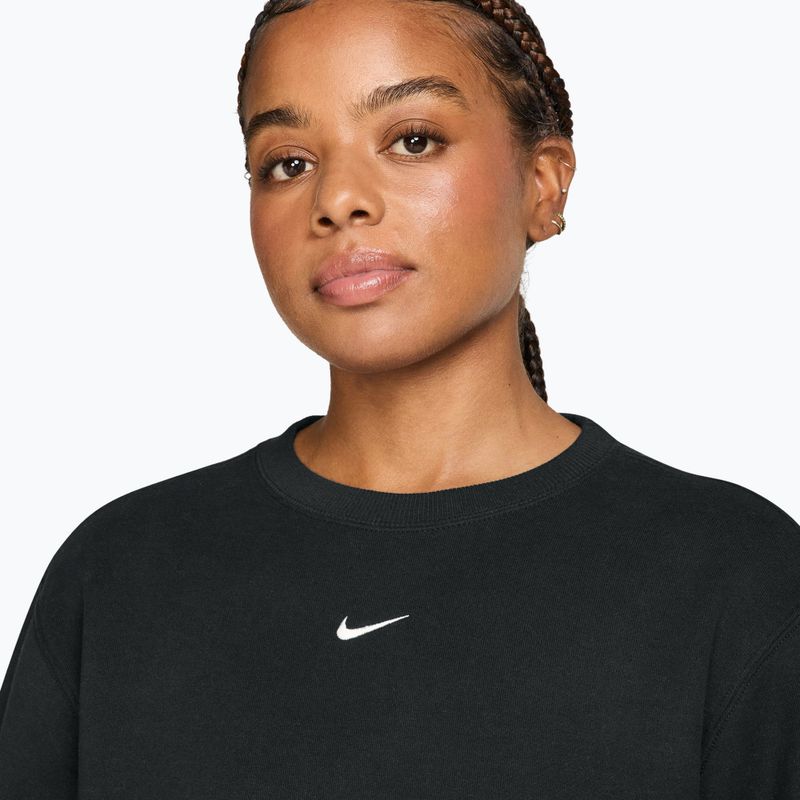 Felpa donna Nike Studio Fleece total black/sail 3