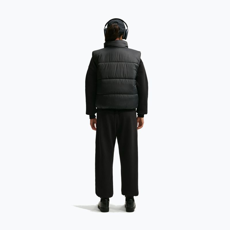 Pantaloni da donna Nike Studio Fleece Medium Weight total black/sail 3