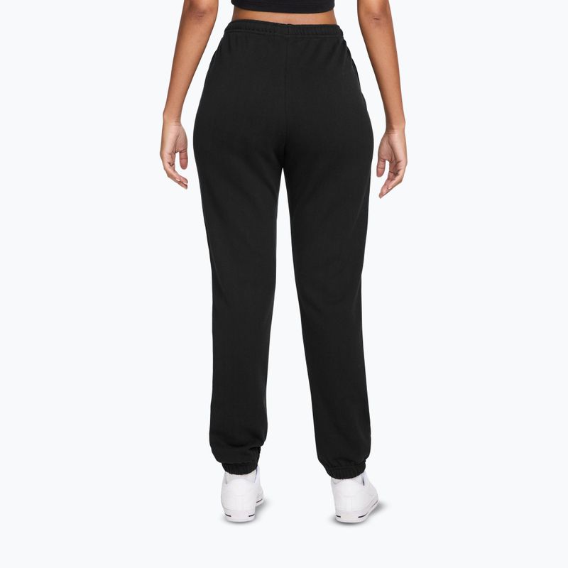 Pantaloni da donna Nike Studio Fleece total black/sail 2