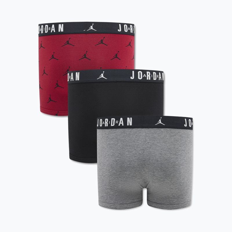 Bokserki dziecięce Nike Jordan JHB Flight Cotton Essential 3 pary gym red 2