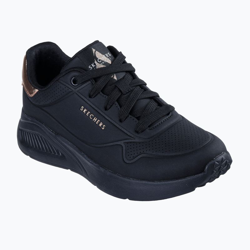 Scarpe da donna Skechers Uno Lite Shimmer Along nere