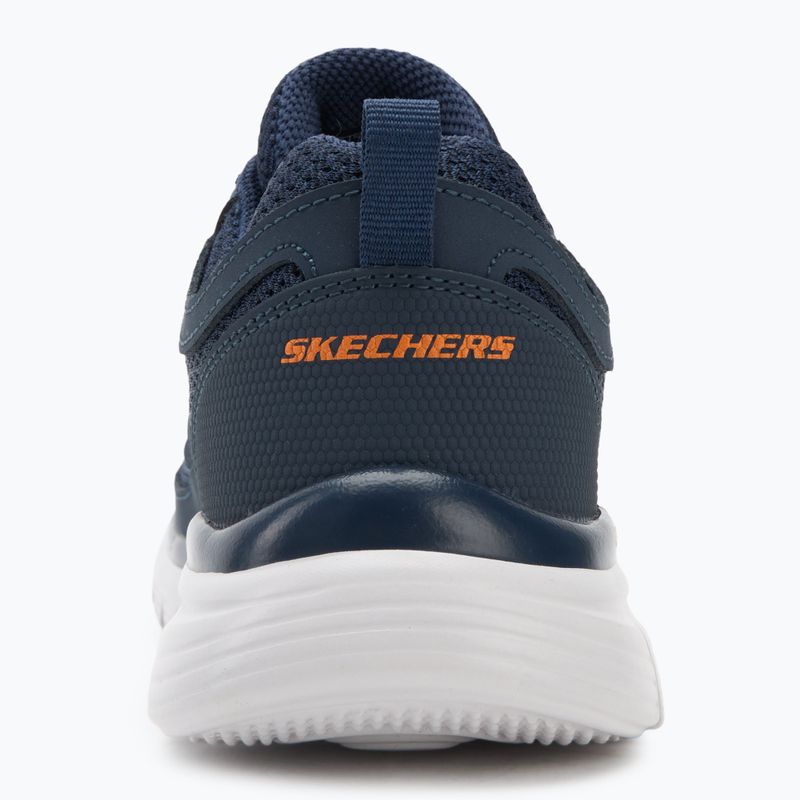 SKECHERS Burns Agoura, scarpe da uomo blu/arancione 6