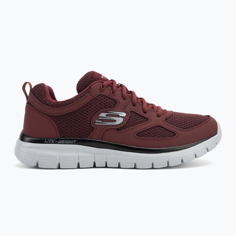 SKECHERS Burns Agoura scarpe da uomo bordeaux 2