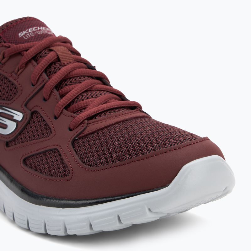 SKECHERS Burns Agoura scarpe da uomo bordeaux 7