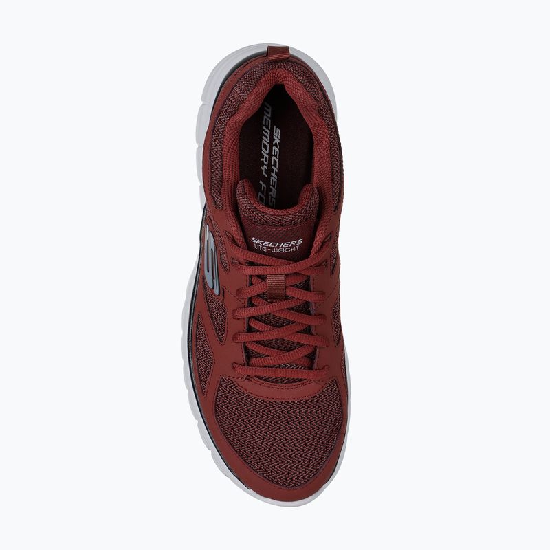 SKECHERS Burns Agoura scarpe da uomo bordeaux 5