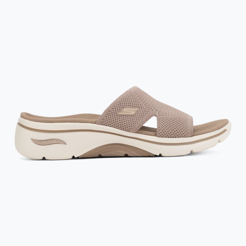 Ciabatte da donna SKECHERS Go Walk Arch Fit 2.0 Dakota brown 2