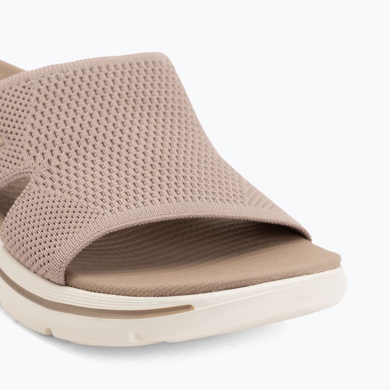 Ciabatte da donna SKECHERS Go Walk Arch Fit 2.0 Dakota brown 7