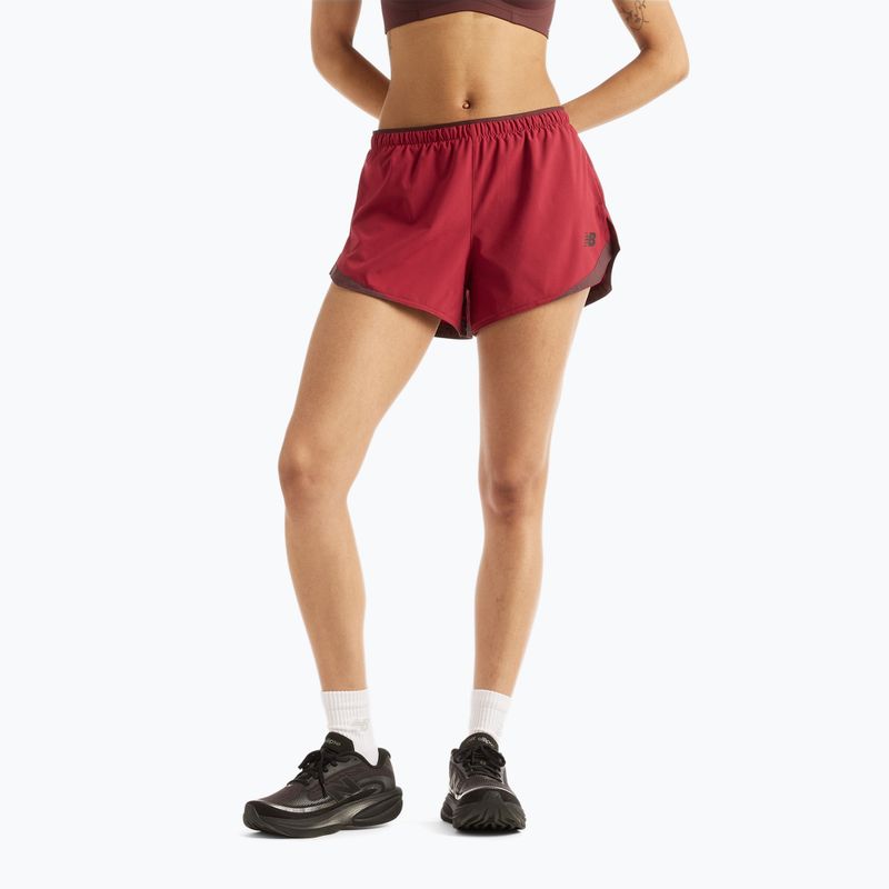 Pantaloncini da corsa da donna New Balance Run Essentials 3" Short podium red