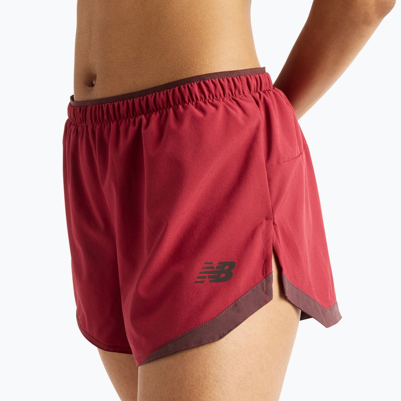 Pantaloncini da corsa da donna New Balance Run Essentials 3" Short podium red 4