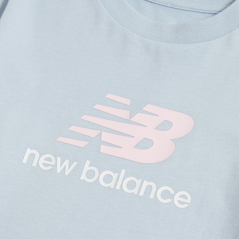 Maglietta per bambini New Balance Jersey Stacked Logo Tee oxford blue 3