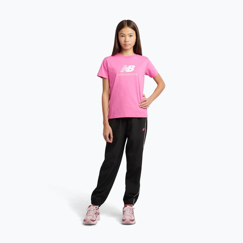 Maglietta per bambini New Balance Jersey Stacked Logo Tee pink satin 2