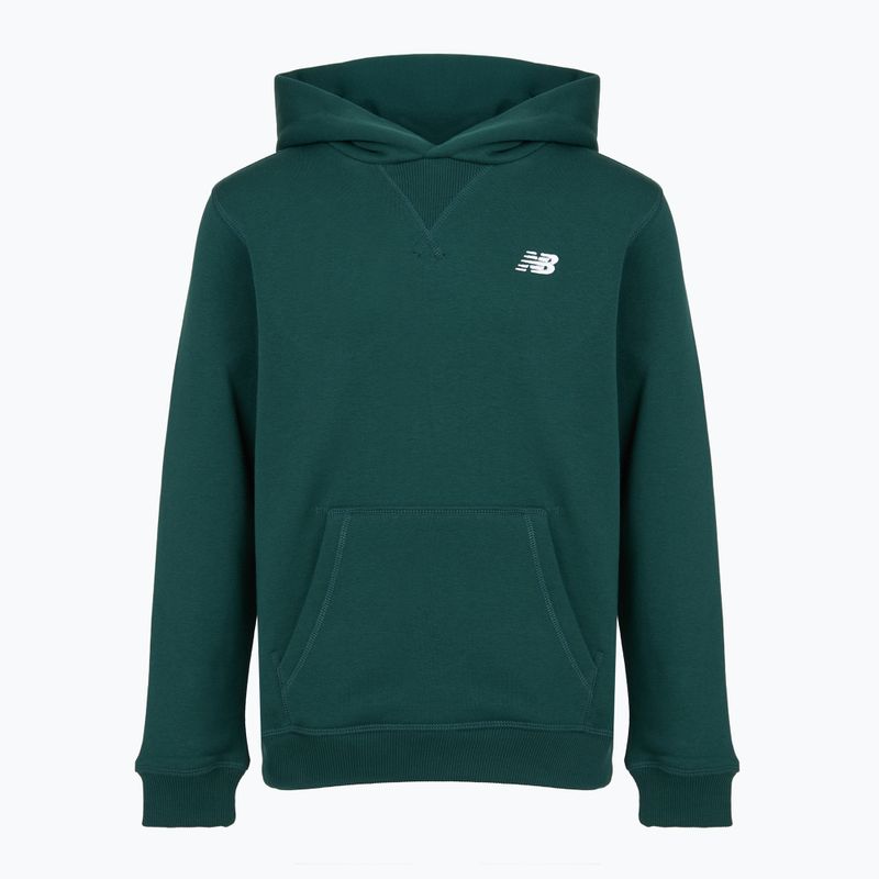 Felpa per bambini New Balance Brush Back Small Logo Hoodie medusa green 6