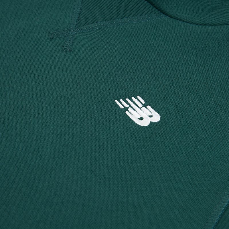 Felpa per bambini New Balance Brush Back Small Logo Hoodie medusa green 8