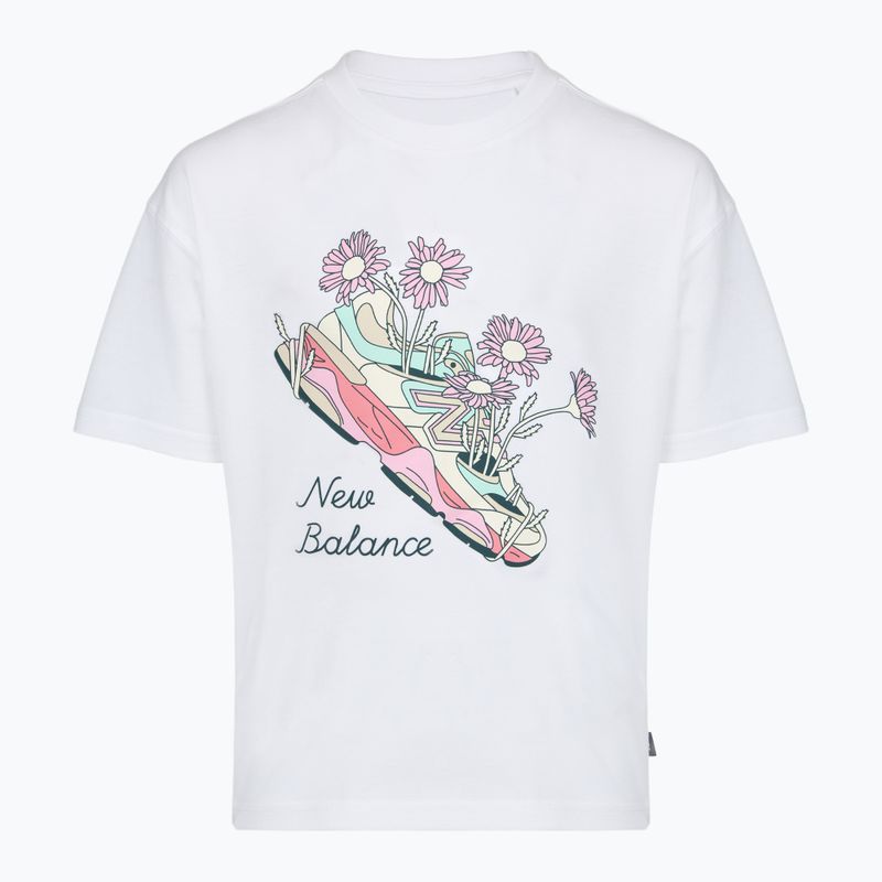 Set bambino New Balance Floral Shoe Graphic Tee and Legging nb bright white 3
