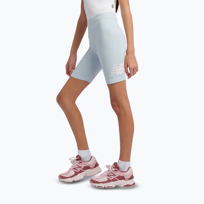 Pantaloncini per bambini New Balance Stacked Logo Cycle oxford blue 4