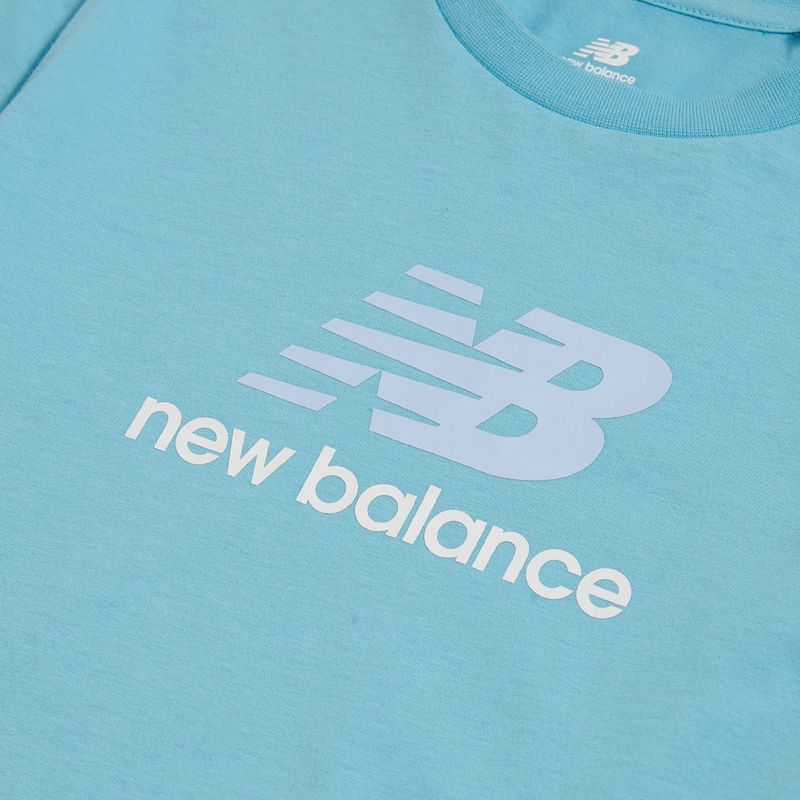 Maglietta per bambini New Balance Jersey Stacked Logo Tee taffy blue 3