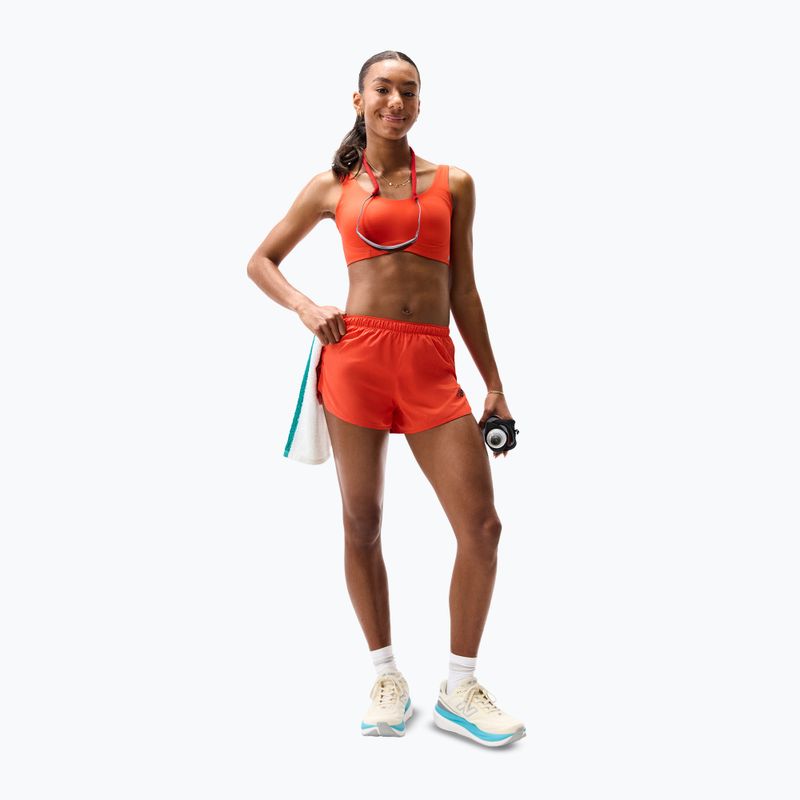 Pantaloncini da corsa da donna New Balance Run Essentials 3" Short neo flame 2