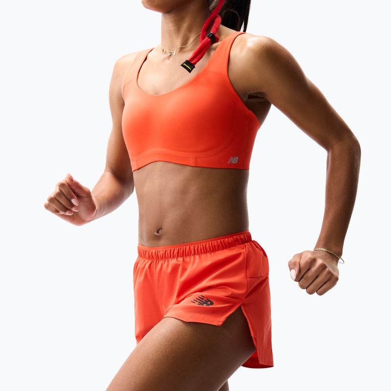 Pantaloncini da corsa da donna New Balance Run Essentials 3" Short neo flame 3