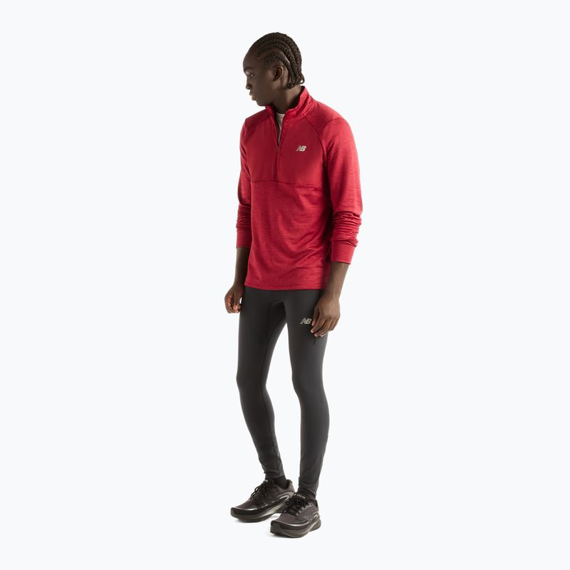 Longsleeve da running uomo New Balance Athletics Heat Grid 1/2 Zip podium red 2