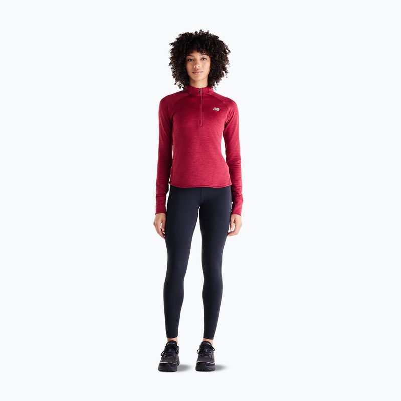 Longsleeve da running donna New Balance Athletics Heat Grid 1/2 Zip podium red 2