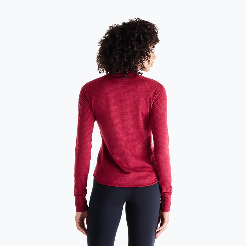 Longsleeve da running donna New Balance Athletics Heat Grid 1/2 Zip podium red 3