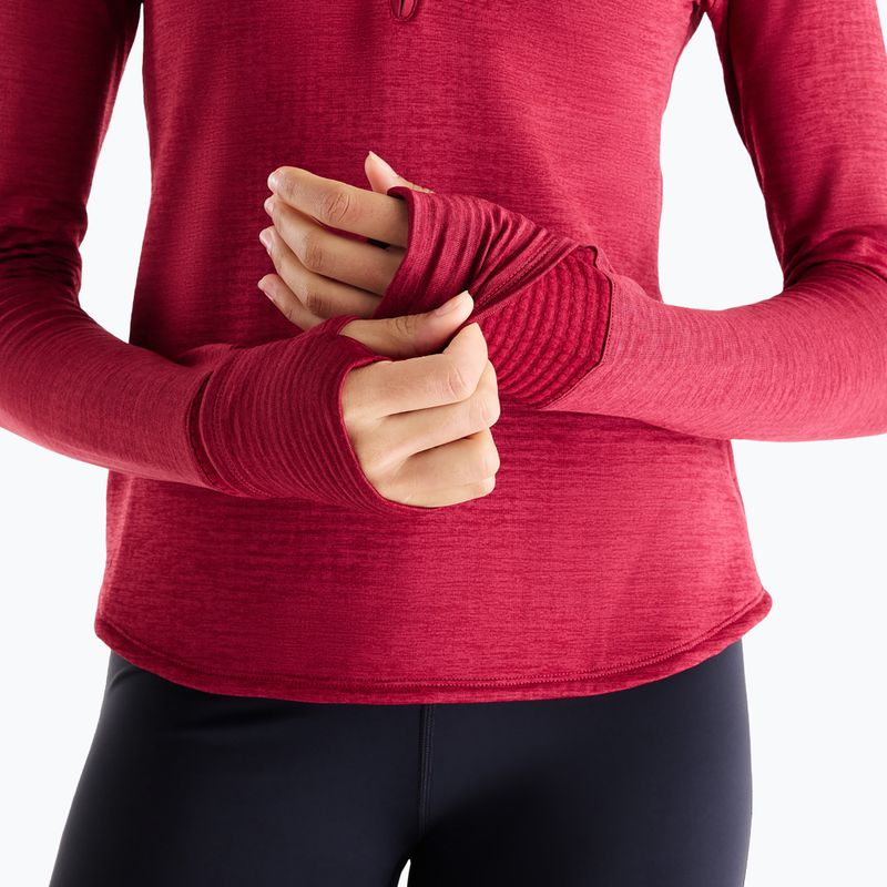 Longsleeve da running donna New Balance Athletics Heat Grid 1/2 Zip podium red 6