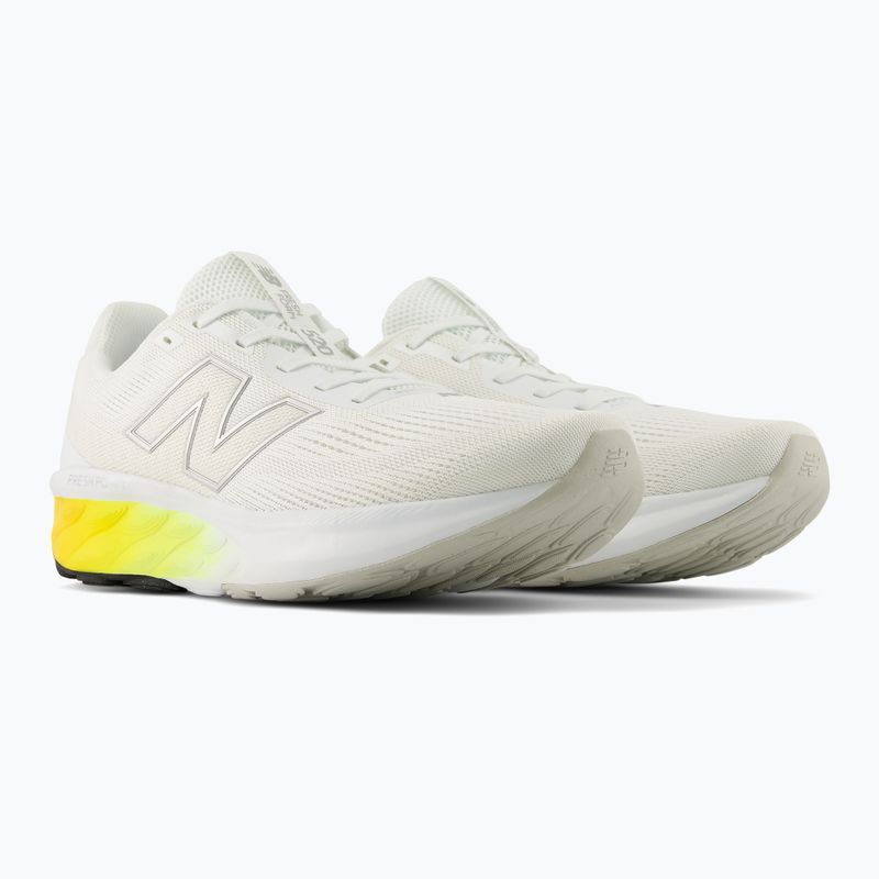 Scarpe da corsa uomo New Balance Fresh Foam 520's V9 white/silver metallic/satsuma orange 4