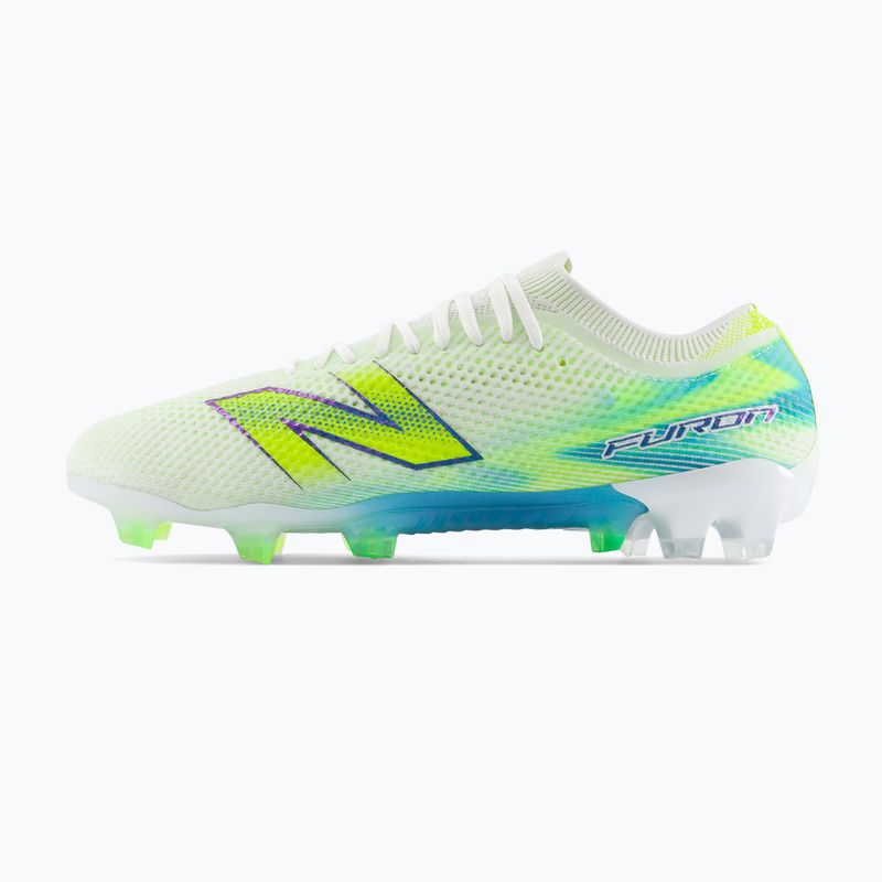 Scarpe da calcio New Balance Furon Elite V9 FG white/alkaline green 3