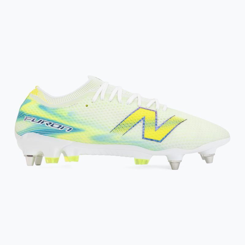 Scarpe da calcio New Balance Furon Elite V9 SG white/alkaline green 2