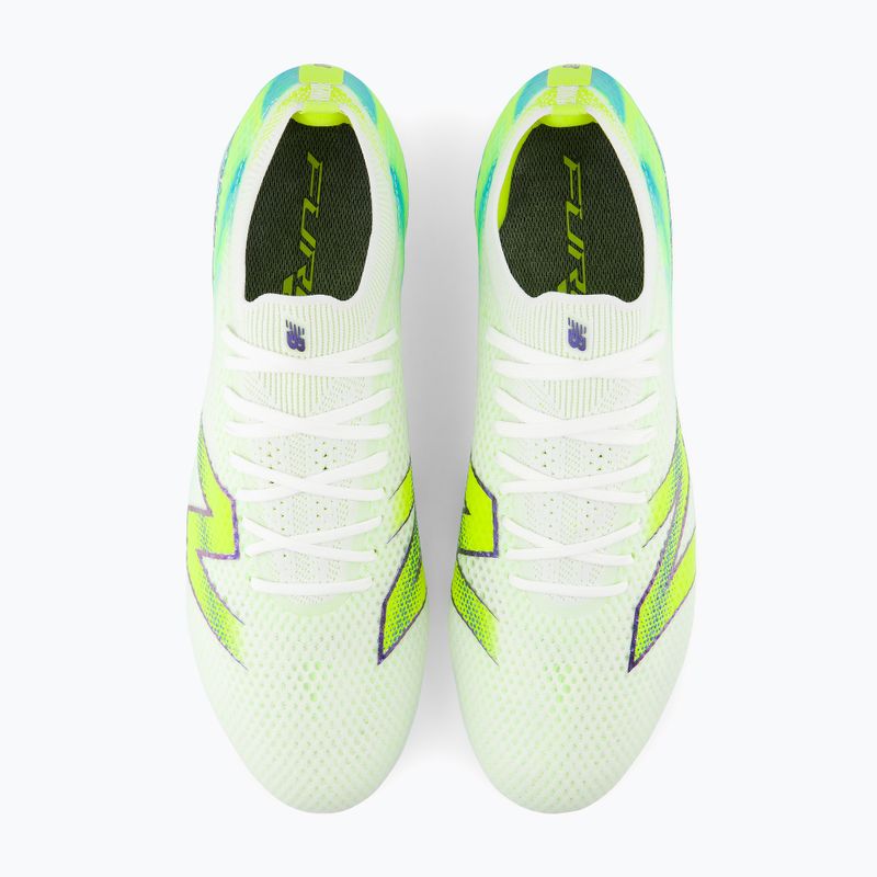 Scarpe da calcio New Balance Furon Elite V9 SG white/alkaline green 5