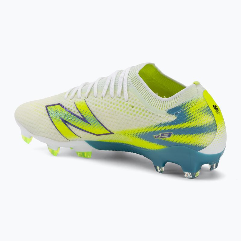 Scarpe da calcio New Balance Furon Pro V9 FG white/alkaline green 3