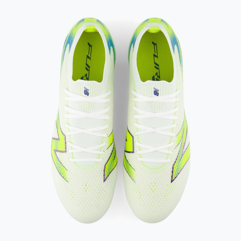 Scarpe da calcio New Balance Furon Pro V9 FG white/alkaline green 6