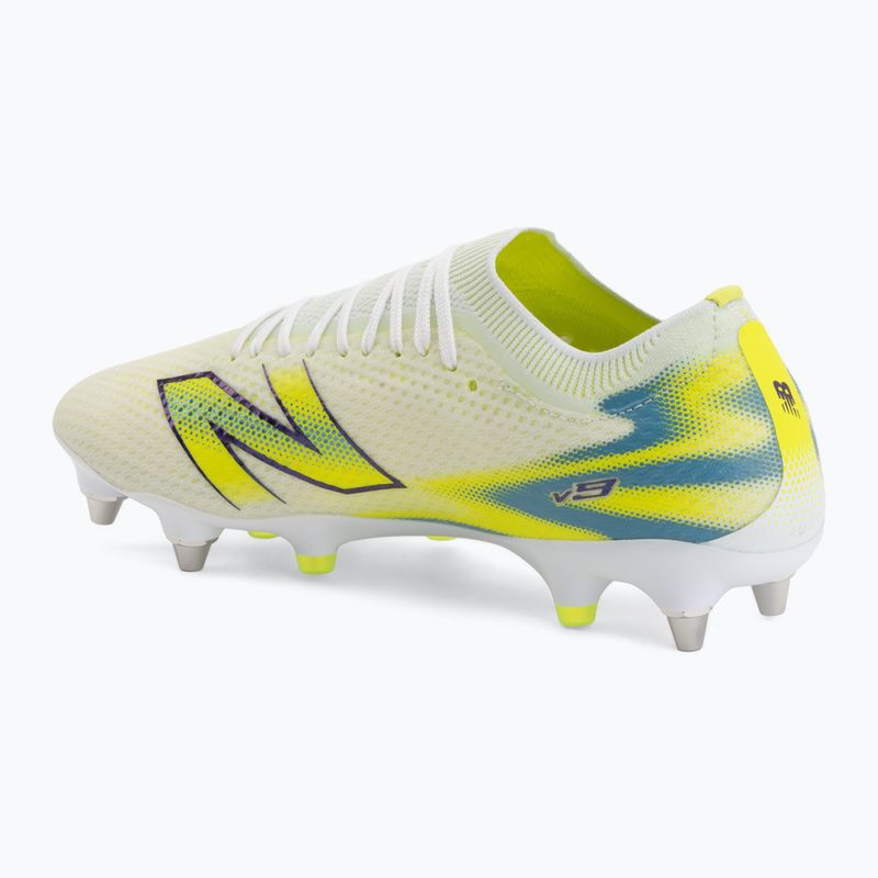 Scarpe da calcio New Balance Furon Pro V9 SG white/alkaline green 3