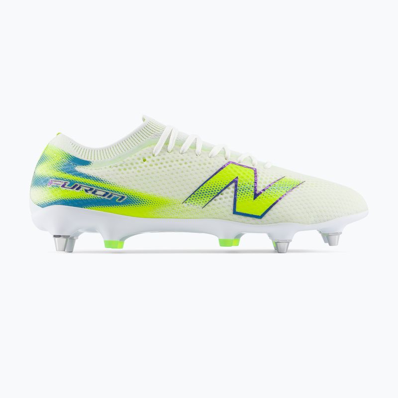 Scarpe da calcio New Balance Furon Pro V9 SG white/alkaline green 2